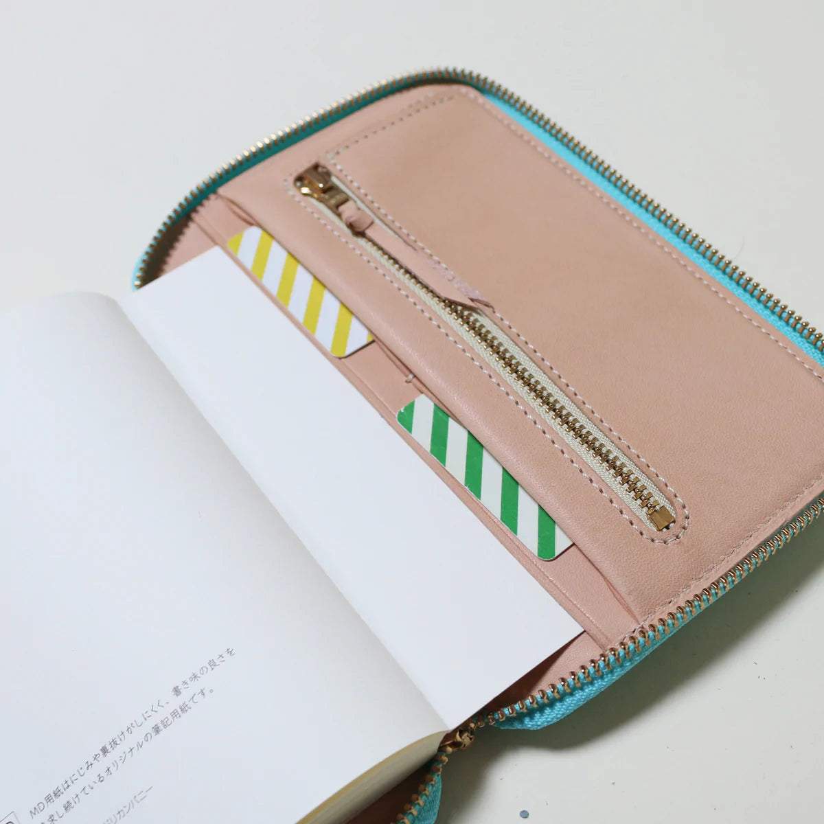 A6 Calf Leather Zip Organizer